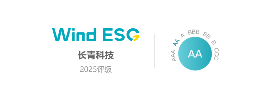 祝賀長(zhǎng)青科技榮獲“上市公司W(wǎng)ind ESG AA”評(píng)級(jí)！